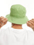 New Era logo bucket hat in green