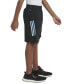 ფოტო #7 პროდუქტის Big Boys AEROREADY Elastic-Waistband Graphic 3-Stripe Shorts