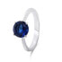 Фото #1 товара Timeless silver ring with blue zircon RI057WB