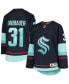 ფოტო #1 პროდუქტის Big Boys Philipp Grubauer Deep Sea Blue Seattle Kraken Home Premier Player Jersey