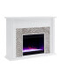 Фото #3 товара Elior Marble Tiled Color Changing Electric Fireplace