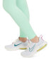 Длинные детские леггинсы для девочек Nike One Big High-Waisted Nike mint foam, XL - фото #5