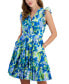 Фото #4 товара Платье женское Taylor с принтом, линия A-образная, V-образный вырез