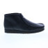 Фото #2 товара Clarks Wallabee Boot 26155512 Mens Black Leather Lace Up Chukkas Boots