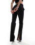 Mango straight leg co-ord tailored trousers in black