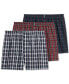 Фото #1 товара Men's 3-Pk. Woven Boxers