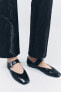 Buckled ballet flats