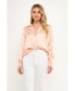 ფოტო #2 პროდუქტის Women's Classic Satin Over Shirt