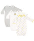 ფოტო #4 პროდუქტის Baby Baby Unisex Cotton Gowns, Owl, 0-6 Months