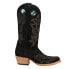 Фото #1 товара Corral Boots Suede Embroidery Square Toe Cowboy Womens Black Casual Boots A4476