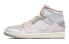 Фото #8 товара 【定制球鞋】 Jordan Air Jordan 1 Mid SE Craft 国潮祥云 手绘泼墨 特殊鞋盒 中帮 复古篮球鞋 男款 绿蓝 / Кроссовки Jordan Air Jordan DM9652-100