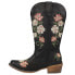 Фото #5 товара Roper Riley Floral Snip Toe Cowboy Womens Black Casual Boots 09-021-1566-3253