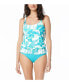 Women's Swim Brandy Textured Tankini Top with Blouson Silhouette