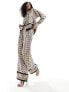 Фото #1 товара Vero Moda pyjama trouser co-ord in geo print