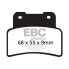 Фото #1 товара EBC SFA-HH Series SFA432HH Sintered Brake Pads