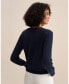 Фото #6 товара Women's Cashmere Super Soft Crewneck Sweater