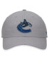 Men's Gray Vancouver Canucks Extra Time Adjustable Hat