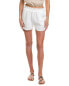 Фото #2 товара Bella Dahl Smocked Waist Flowy Linen Short Women's White M