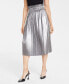 Фото #1 товара Women's Pull-On Metallic Midi Skirt, Created for Macy's