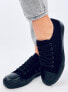 Фото #6 товара Кроссовки на шнуровке классические LEVENS ALLBLACK черная подошва