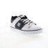 Фото #2 товара DC Pure 300660-BWG Mens White Leather Skate Inspired Sneakers Shoes