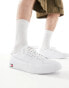 Tommy Jeans vulcanized essential trainers in white