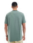 BOSS Orange t-shirt in green with camo neck rib