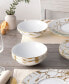 Фото #6 товара Raptures Gold Set of 4 Cereal Bowls, Service For 4