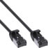 Фото #2 товара InLine Patch cable slim - U/FTP - Cat.8.1 - TPE halogen-free - black 1m