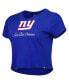 Women's Royal New York Giants Historic Champs T-shirt 2XL - фото #3