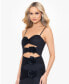 Фото #4 товара Платье с вырезом из сетки и розочками Blondie Nites - Черное