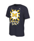 Фото #3 товара Men's Navy Michigan Wolverines College Football Playoff 2022 Fiesta Bowl Media Night T-shirt