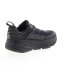 Фото #8 товара Hoka Bondi 6 1019269-BBLC Mens Black Canvas Lace Up Athletic Running Shoes