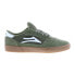 Lakai Cambridge MS3220252A00 Mens Green Suede Skate Inspired Sneakers Shoes