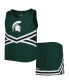 Big Girls Green Michigan State Spartans Carousel Cheerleader Set