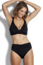 Фото #1 товара Seafolly 293349 High Waist Wrap Front Bikini Bottom Swimsuit, Black, 8 US