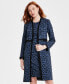 ფოტო #1 პროდუქტის Petite Trimmed Open-Front Topper Jacket