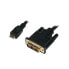 Фото #3 товара LogiLink Mini-HDMI - DVI-D M/M 1m - 1 m - Mini-HDMI - DVI-D - Male - Male - Gold
