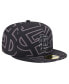 Фото #2 товара Men's Black St. Louis Cardinals Logo Fracture 59FIFTY Fitted Hat