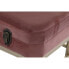 Фото #2 товара Банкетка велюровая DKD Home Decor розовая позолоченная (80 x 40 x 47 cm)