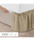 Ruffled Elastic Wrap Around Bedskirt 15 Inch Drop - Twin