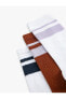 Фото #12 товара 3'lü Soket Çorap Seti Çok Renkli Şerit Detaylı