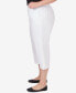 ფოტო #4 პროდუქტის Plus Size All American Twill Capri Pants with Pockets