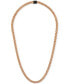 ფოტო #1 პროდუქტის Black & Rose Gold-Tone IP Stainless Steel Link 22" Necklace