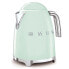 Фото #6 товара Электрический чайник Smeg KLF03PGEU (Pastel Green) - 1.7 L - 2400 W - Зеленый - Пластик - Нержавеющая сталь - Индикатор уровня воды - Защита от перегрева