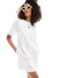 Фото #4 товара Abercrombie & Fitch linen t-shirt dress in white