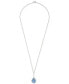 Фото #3 товара Macy's multi-Gemstone Teardrop 18" Pendant Necklace (1 ct. t.w.) in Sterling Silver