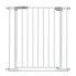 Hauck Clear Step Autoclose Safety Gate for Widths 75-80 cm, Ultra Flat Threshold, Automatic Closing Mechanism, No Drilling, One-Handed Opening, Metal, White