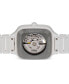 ფოტო #2 პროდუქტის Women's Swiss Automatic True Square Diamond (1/10 ct. t.w.) White Ceramic Bracelet Watch 38mm