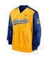 Фото #3 товара Men's Royal, Gold Milwaukee Brewers Cooperstown Collection V-Neck Pullover